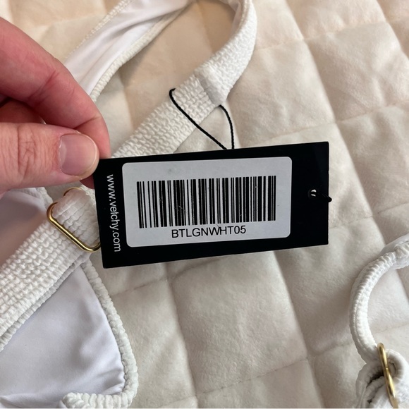 NWT Vetchy Laguna white textured Bikini Set Size Large - Picture 8 of 10